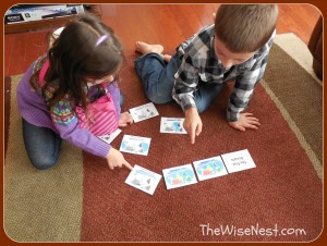 kids with cards
